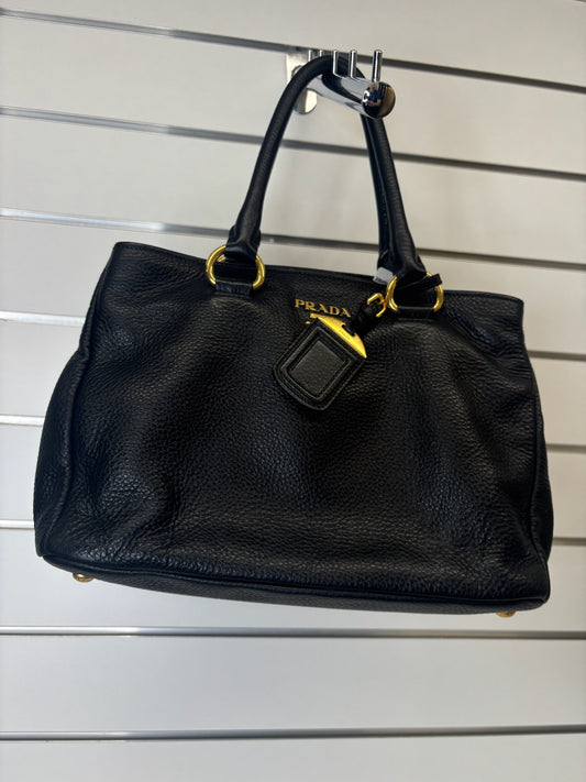 Prada Vitello Daino Tote Bag Black K66