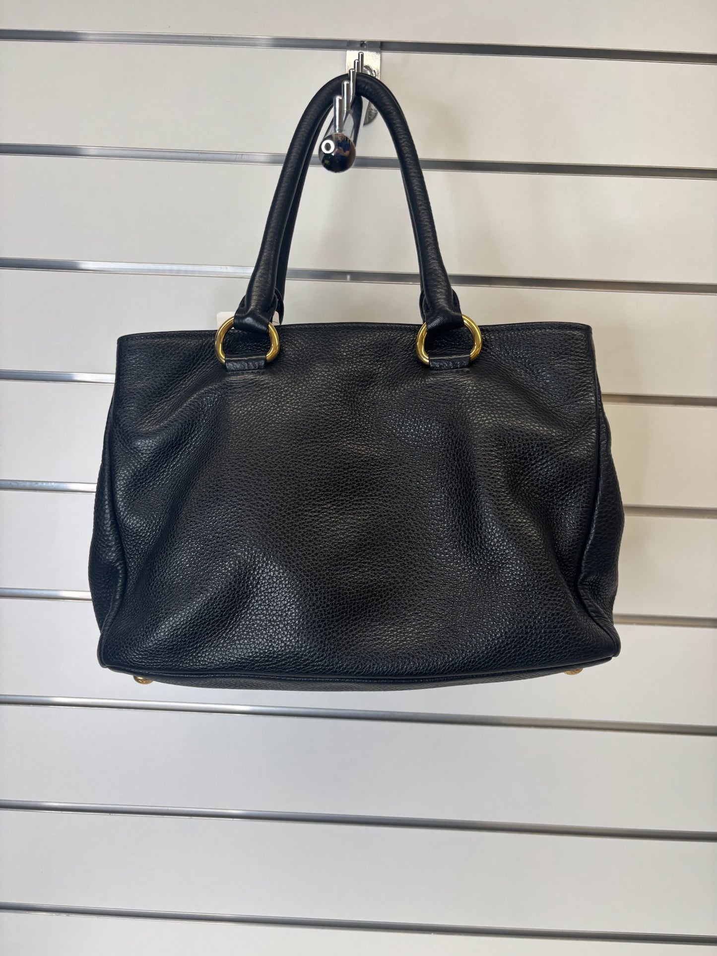 Prada Vitello Daino Tote Bag Black K66