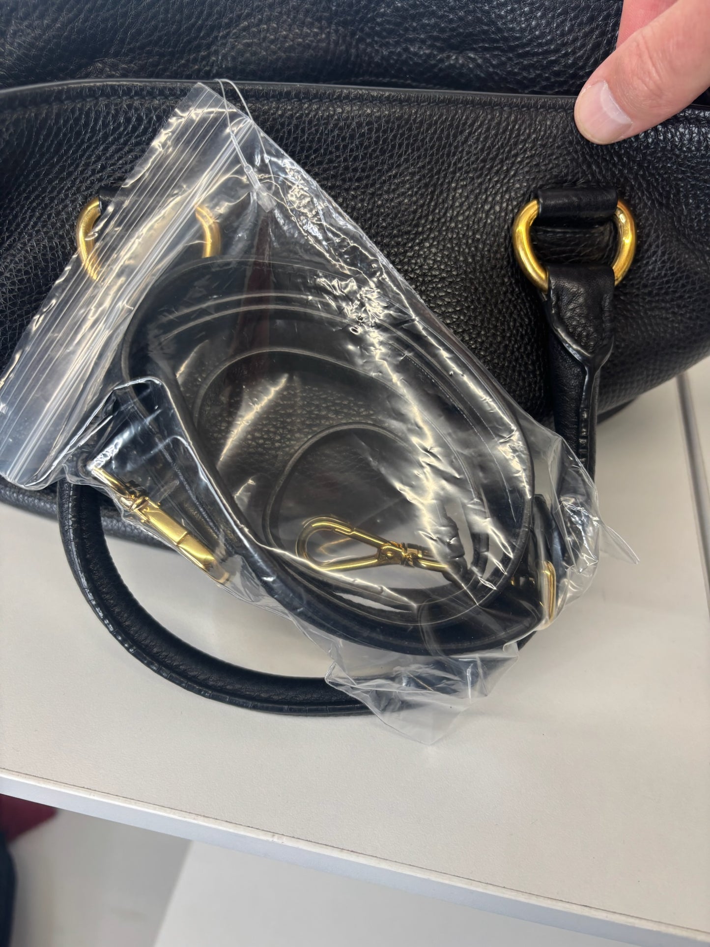 Prada Vitello Daino Tote Bag Black K66