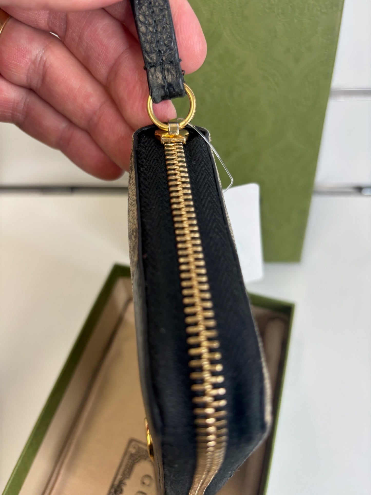 Gucci GG Marmont Bicolor Zip Around Wallet K73