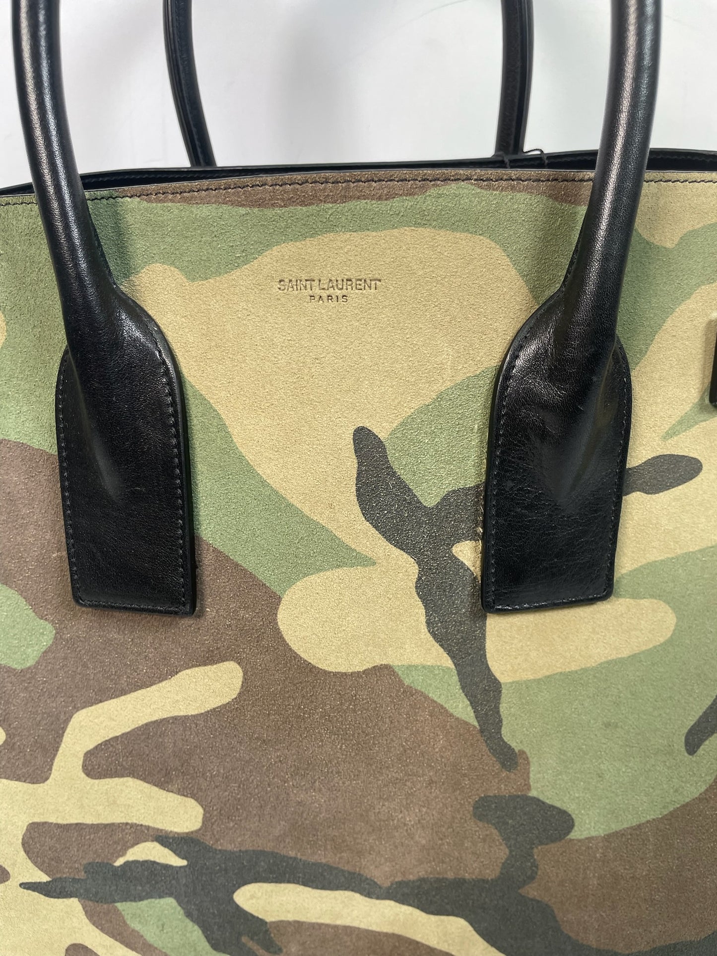 M0707-5 Saint Laurent Sac de Jour Camouflage Tote Bag
