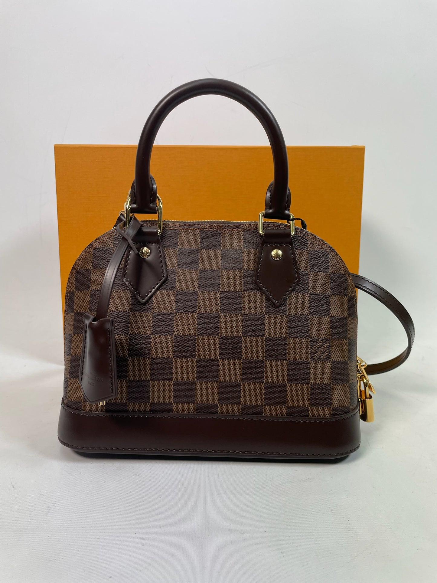 M0707-20 Louis Vuitton Alma BB in Damier Ebene Canvas