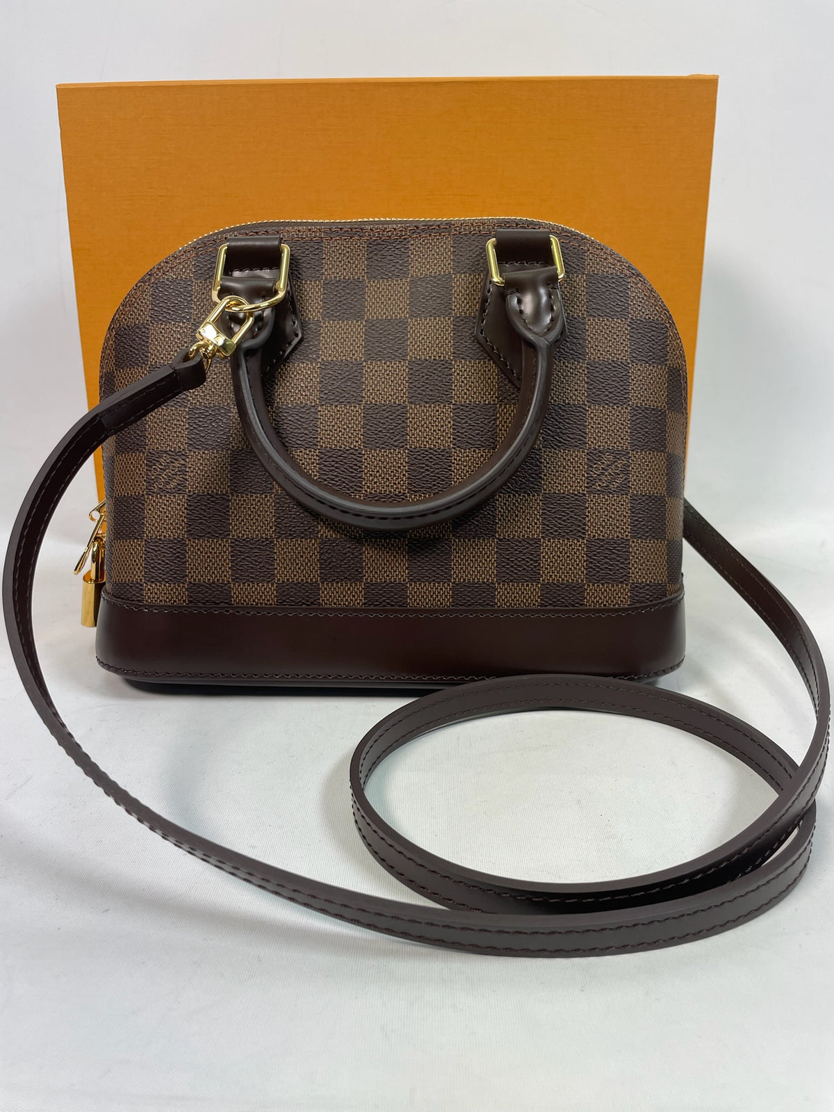 M0707-20 Louis Vuitton Alma BB in Damier Ebene Canvas