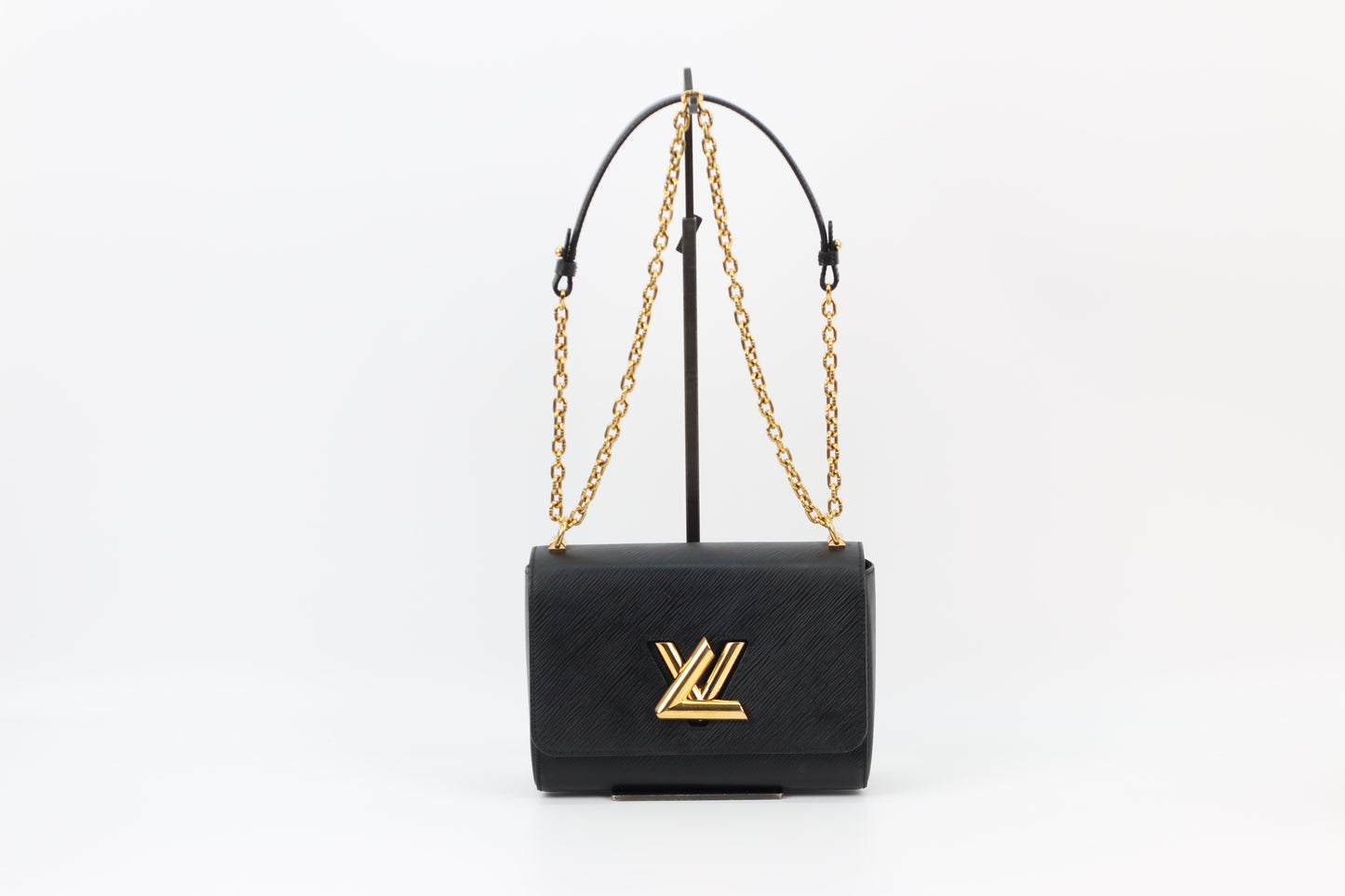 Louis Vuitton Black Leather Epi Twist MM Tote Bag M58715 (B12175826HC)
