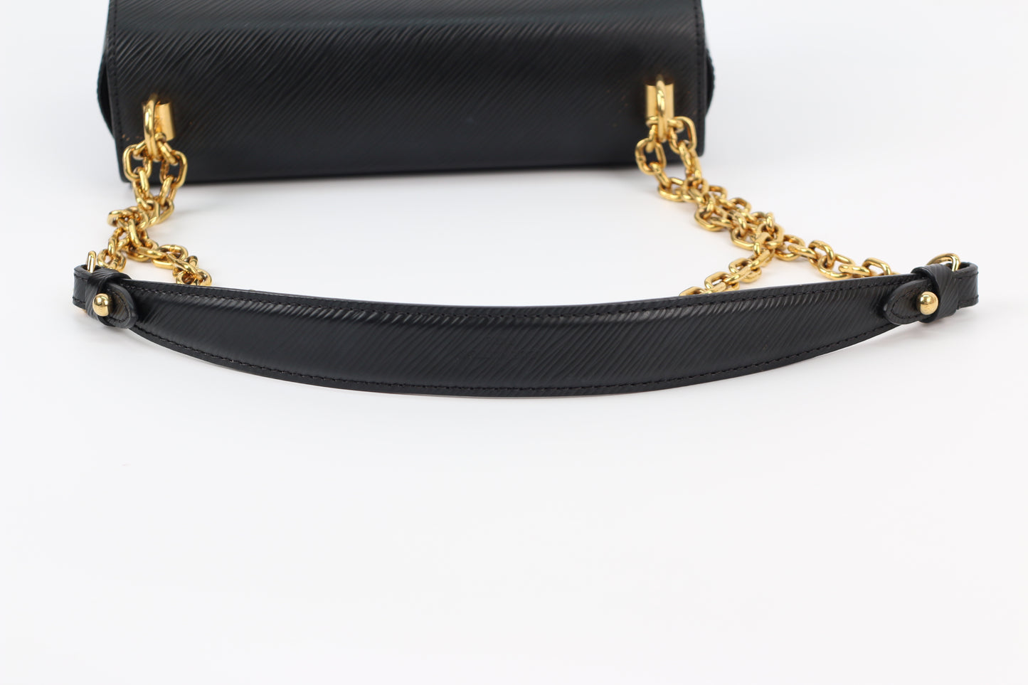 Louis Vuitton Black Leather Epi Twist MM Tote Bag M58715 (B12175826HC)