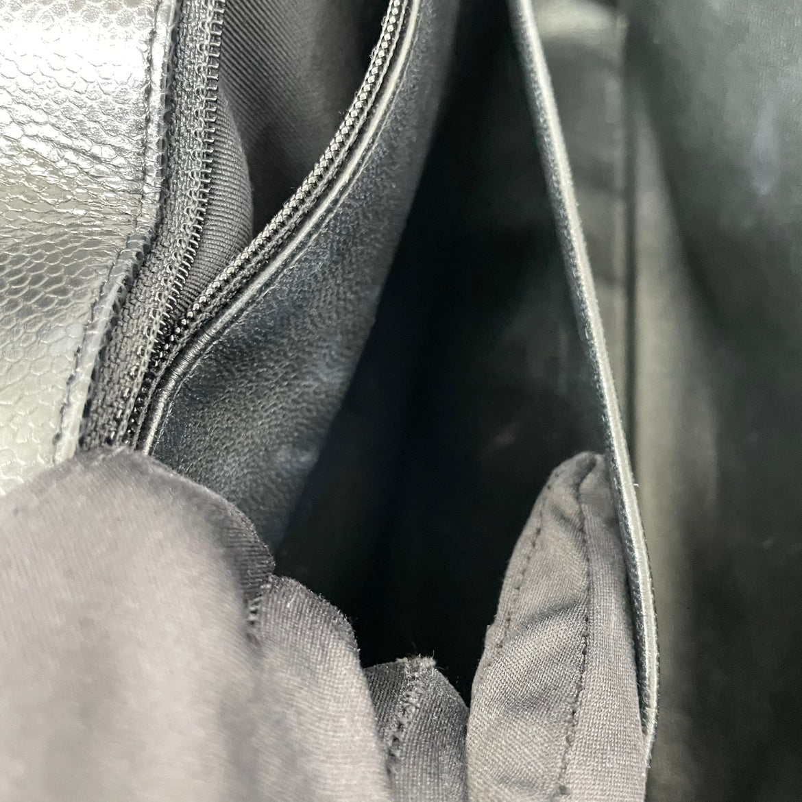 Chanel Black Caviar Leather Gold-Tone Classic Large Shoulder Bag A58600