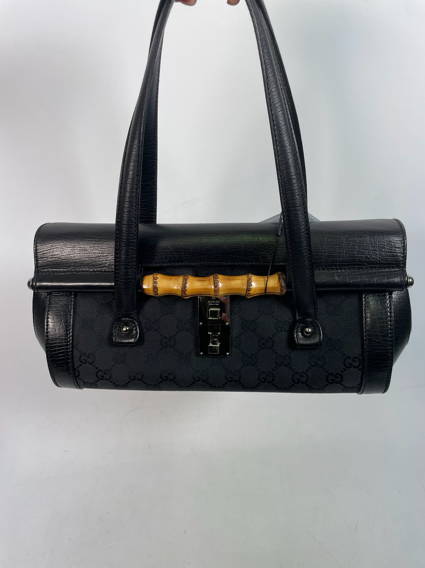 M0707-49 Gucci Monogram Bamboo Bullet Bag