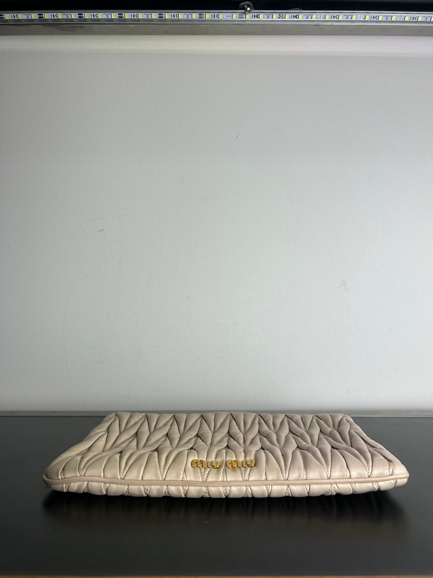 Miu Miu Matelassé Leather Pouch