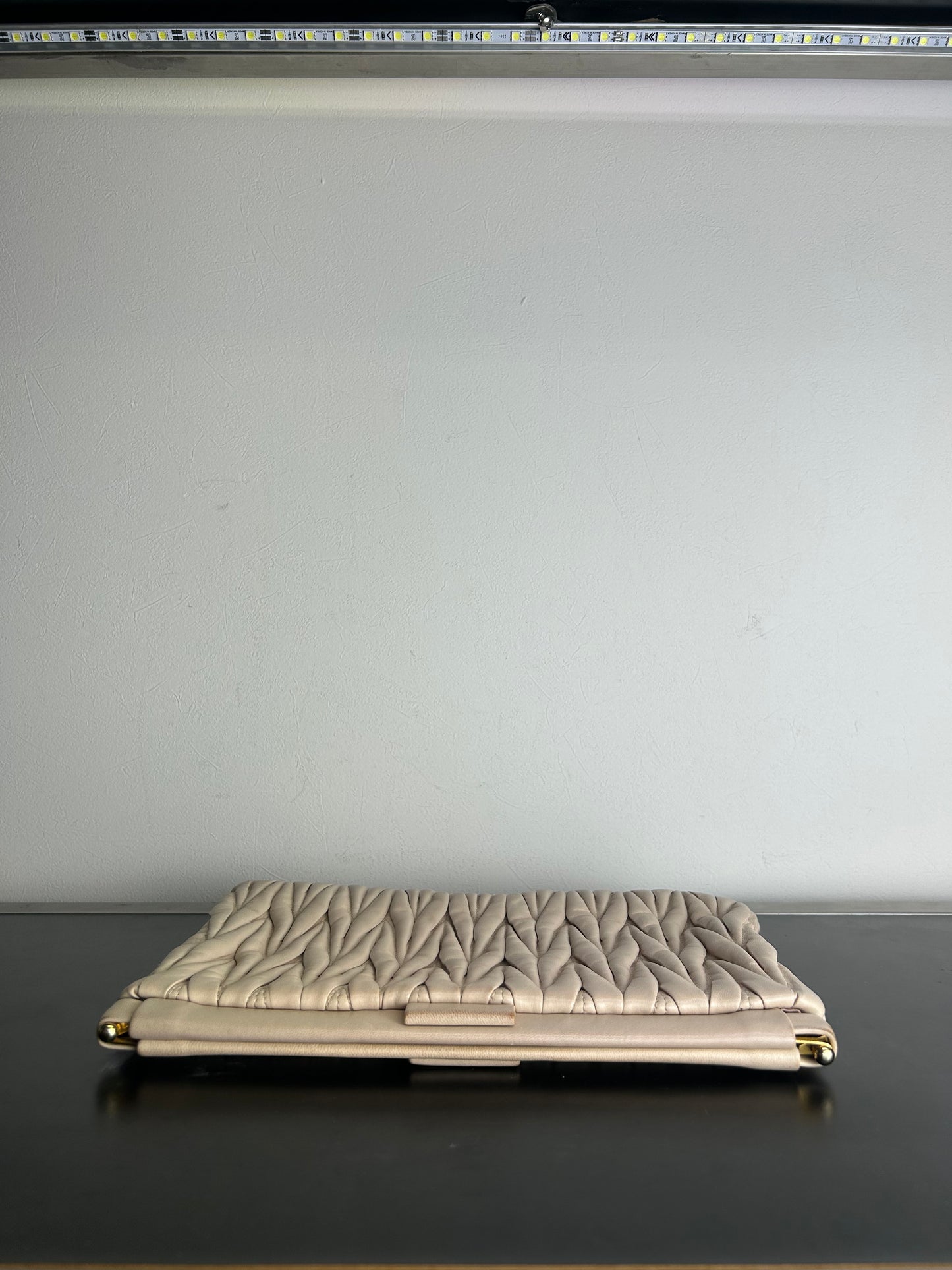 Miu Miu Matelassé Leather Pouch