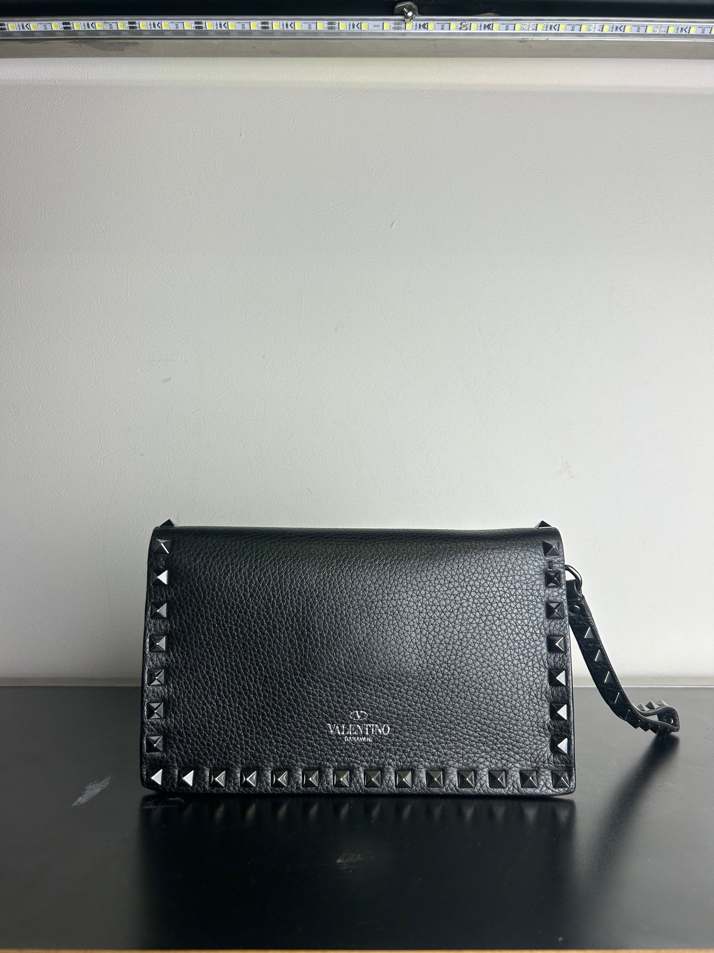 Valentino Rockstud Wristlet Clutch