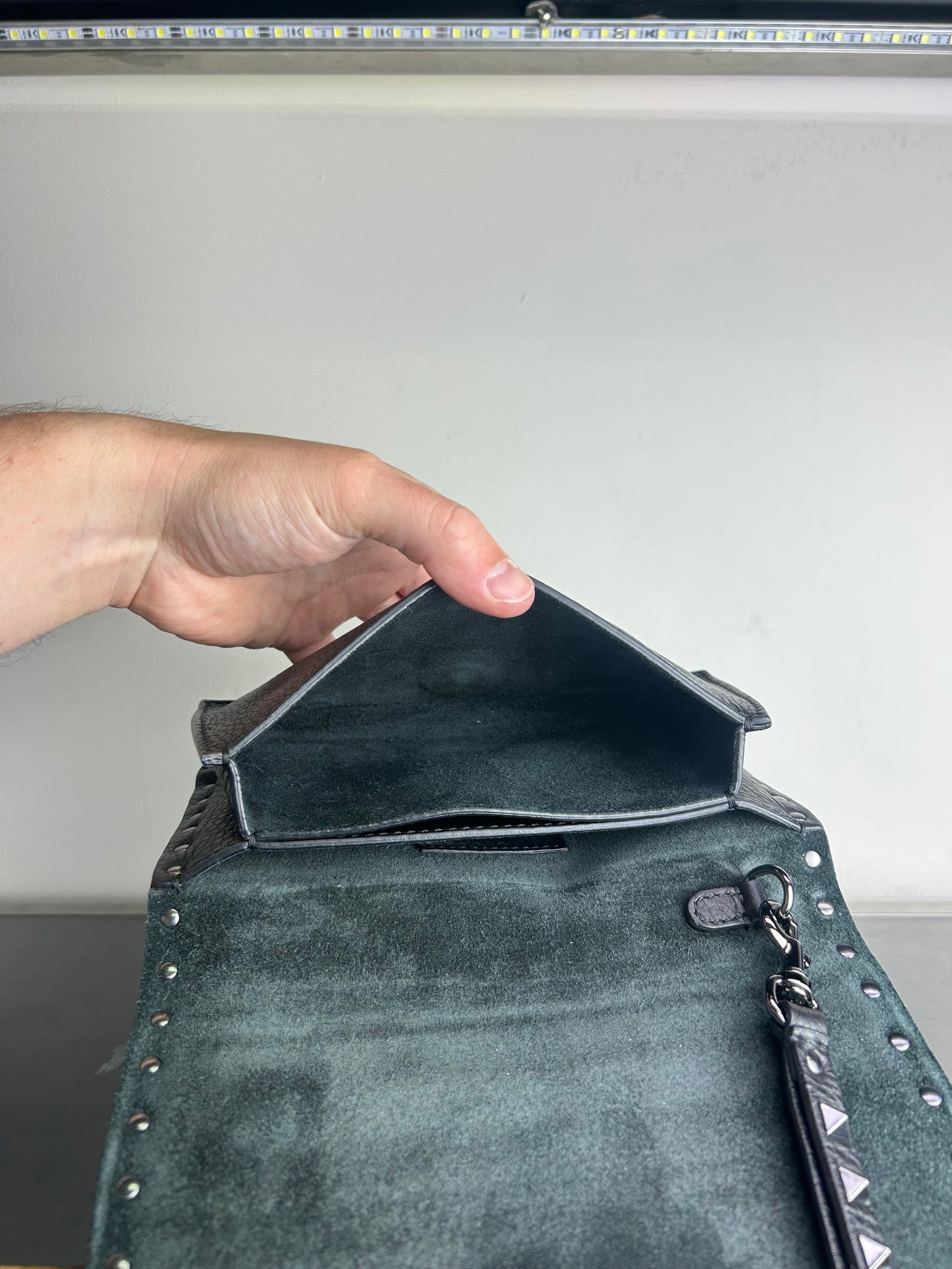 Valentino Rockstud Wristlet Clutch