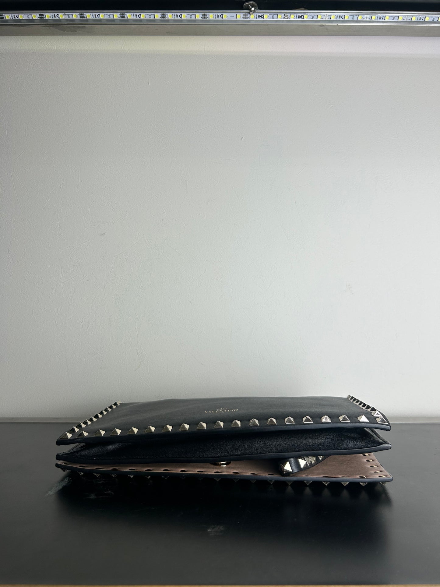 Valentino Rockstud Zip Pouch