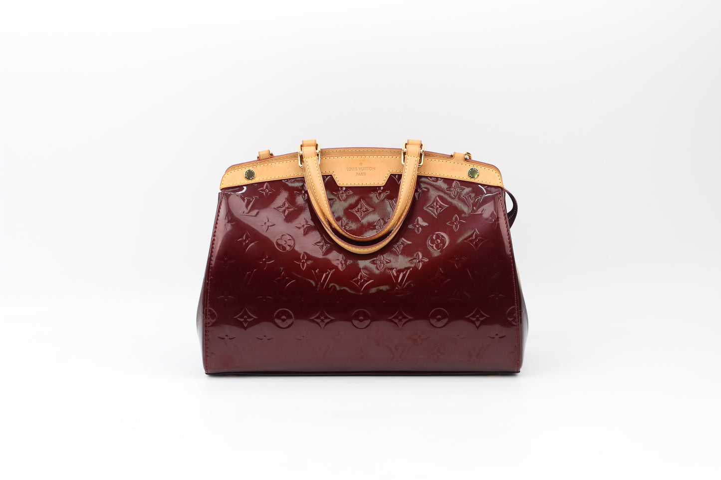Louis Vuitton Monogram Vernis Amarante Brea MM Shoulder Bag M91690 (V1220324PJ)