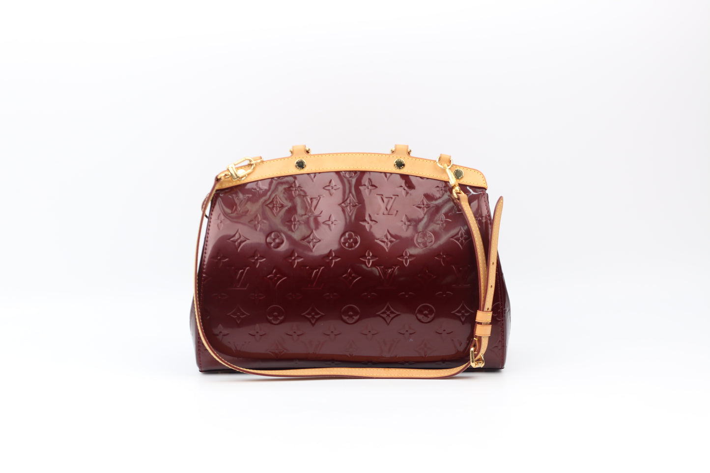 Louis Vuitton Monogram Vernis Amarante Brea MM Shoulder Bag M91690 (V1220324PJ)