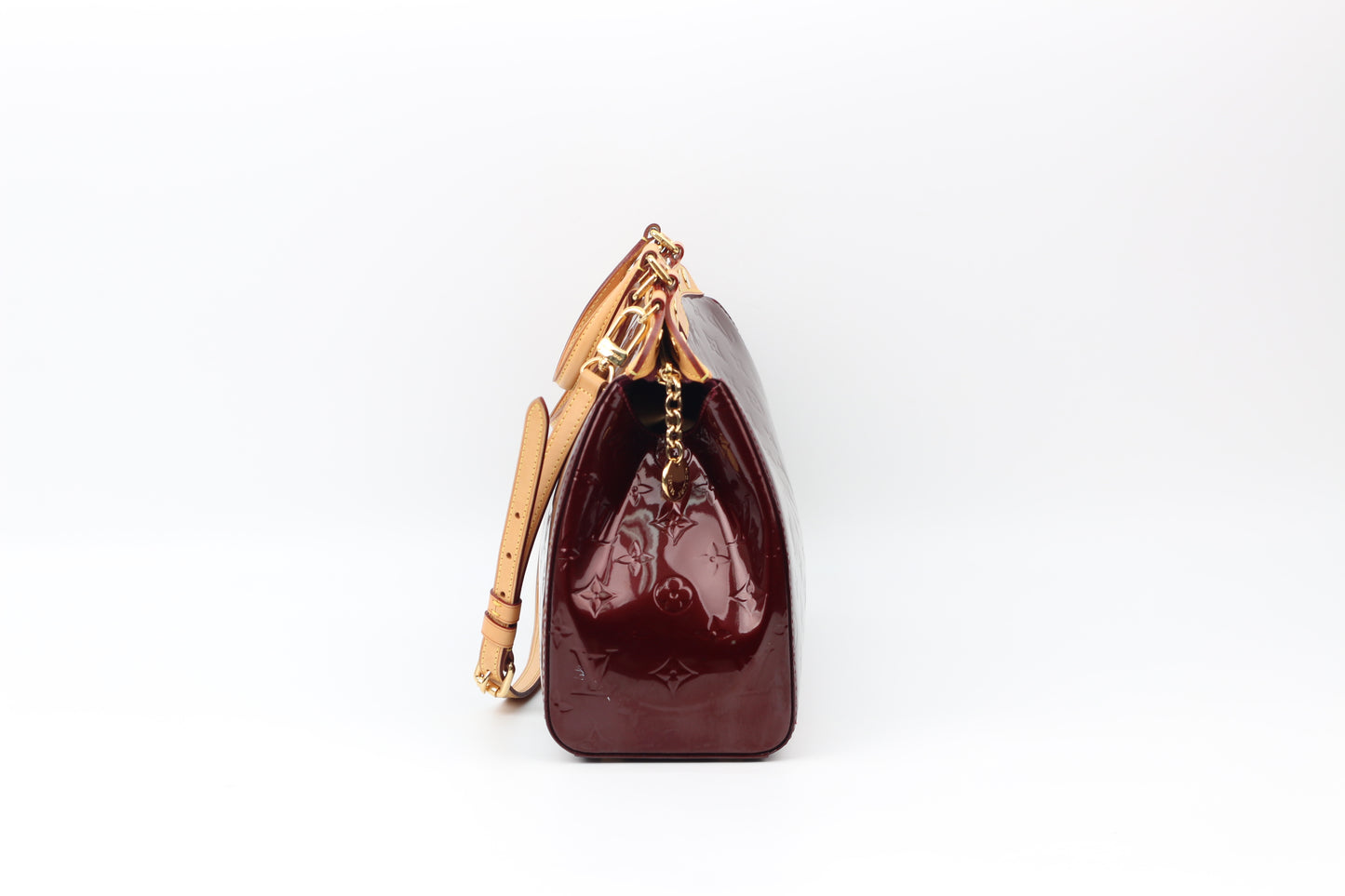 Louis Vuitton Monogram Vernis Amarante Brea MM Shoulder Bag M91690 (V1220324PJ)