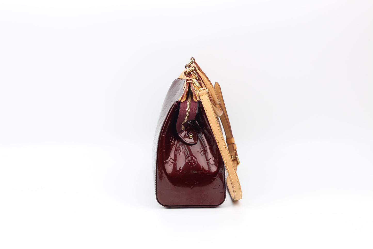 Louis Vuitton Monogram Vernis Amarante Brea MM Shoulder Bag M91690 (V1220324PJ)