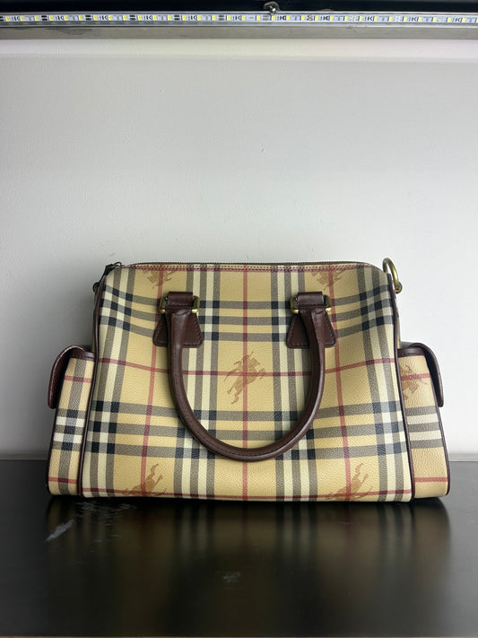 Burberry Haymarket Check Satchel