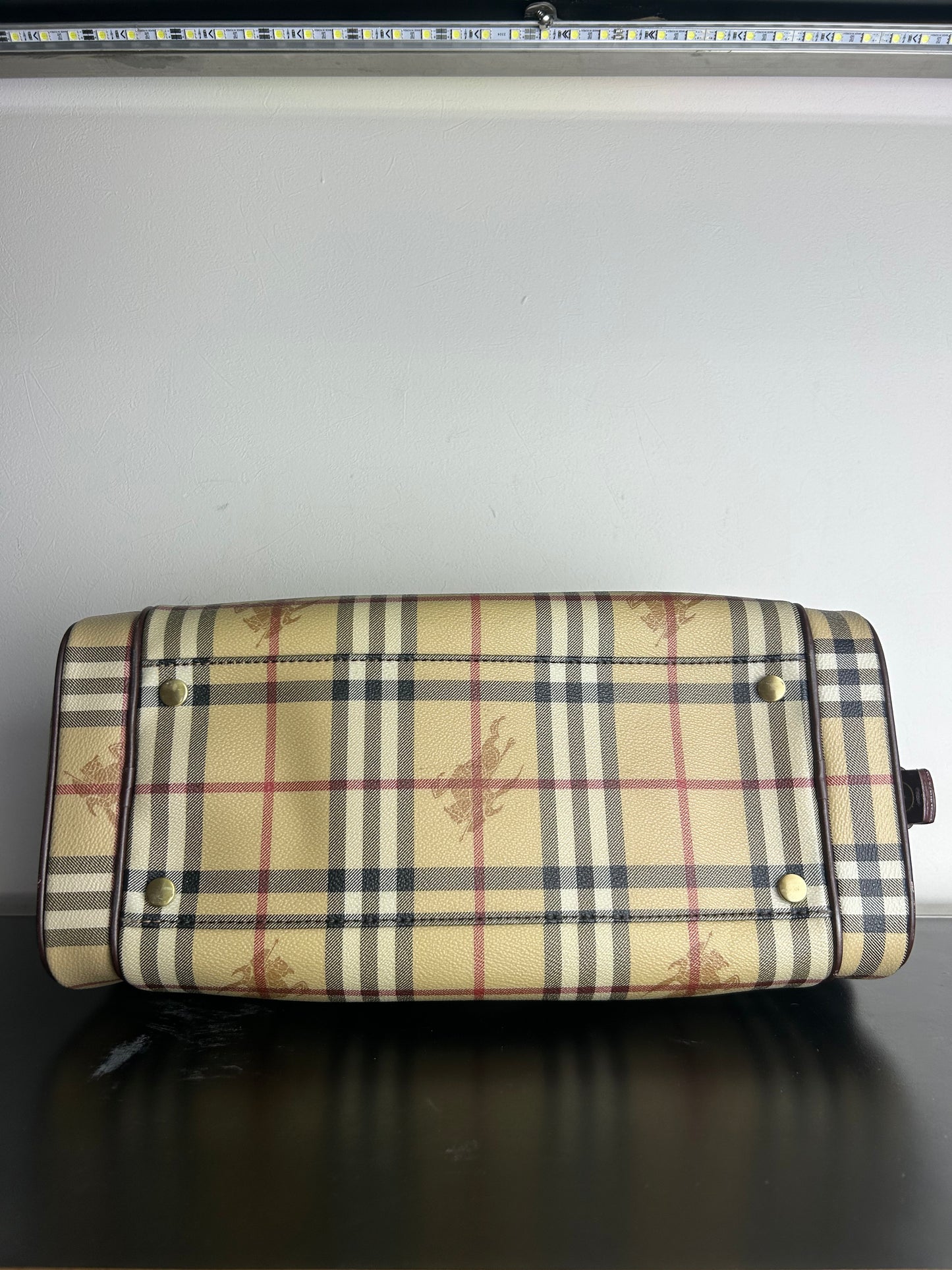 Burberry Haymarket Check Satchel