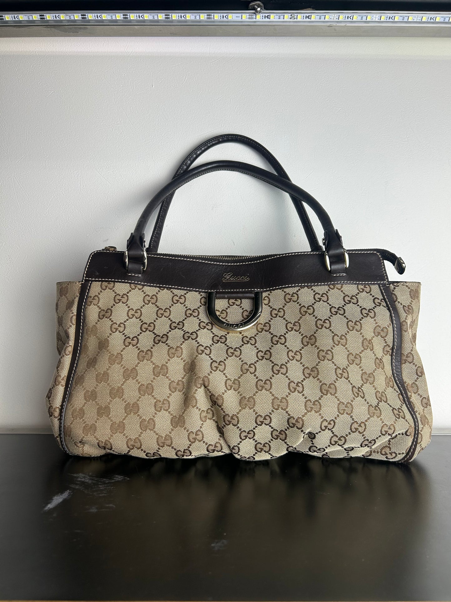 Gucci GG Canvas D-Ring Tote