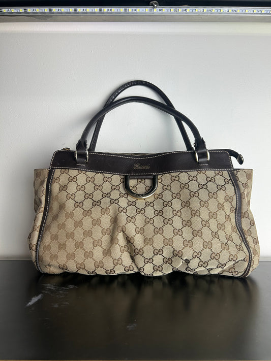 Gucci GG Canvas D-Ring Tote