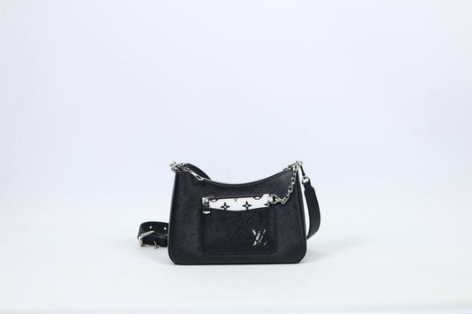 Louis Vuitton Black Epi Leather Marelle ONE Shoulder Bag M80689