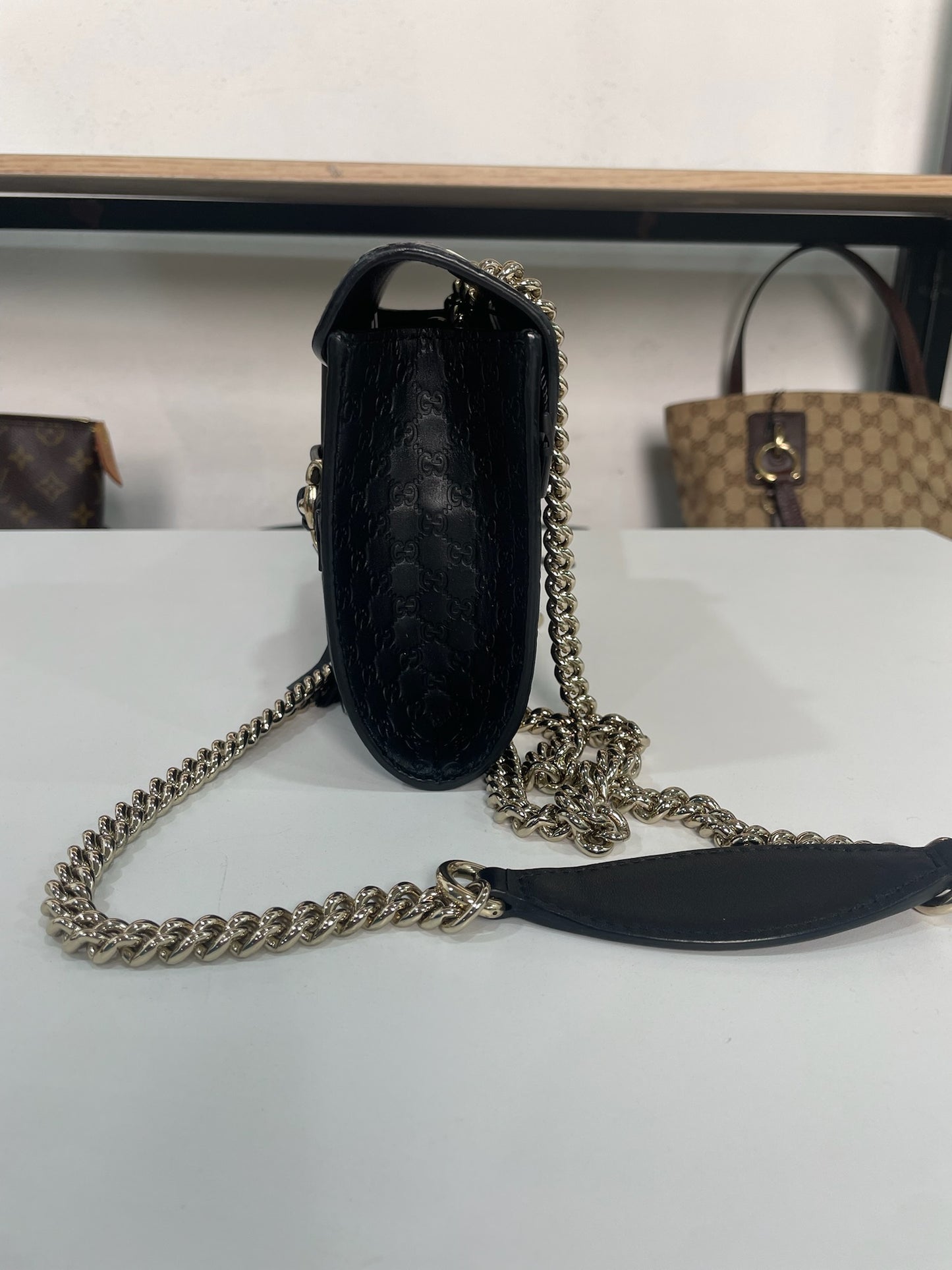 M0707-83 Gucci Emily GG Guccissima Chain Crossbody Bag