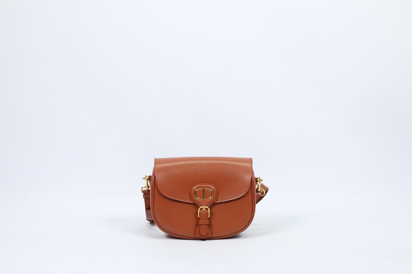 Dior Brown Box Calf Leather Bobby Medium Shoulder Bag M9319