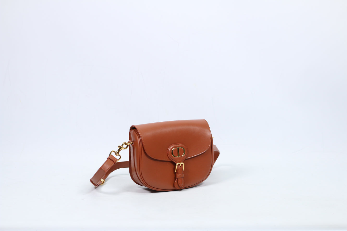 Dior Brown Box Calf Leather Bobby Medium Shoulder Bag M9319