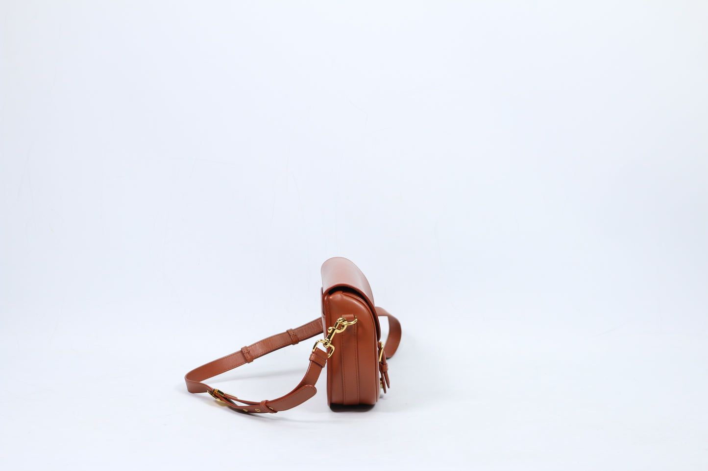 Dior Brown Box Calf Leather Bobby Medium Shoulder Bag M9319