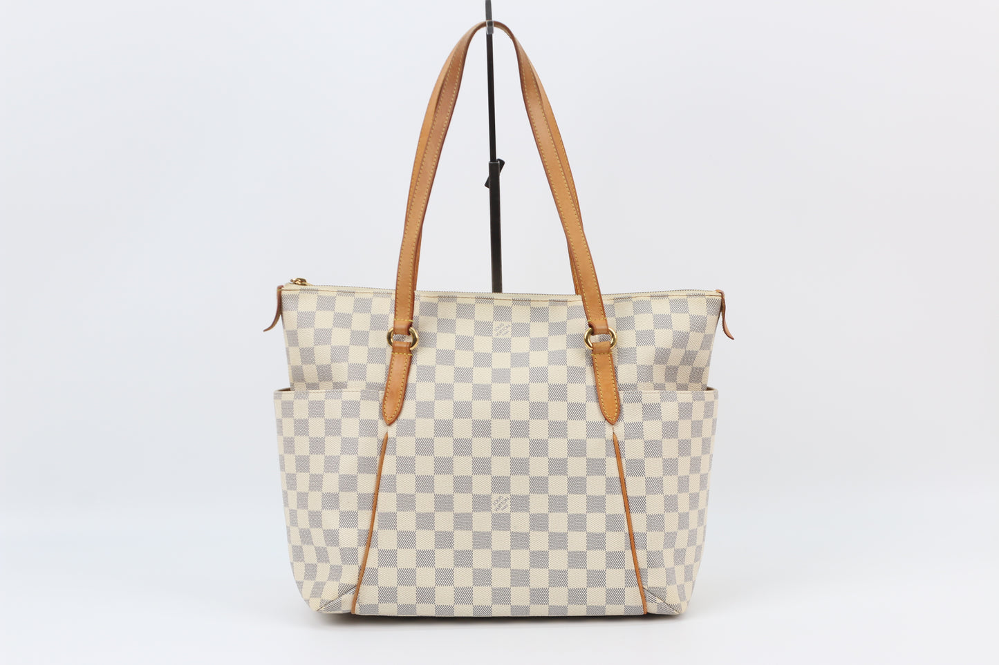 Louis Vuitton Azur Damier Canvas Totally MM Shoulder Bag N51262 (B012551227H)