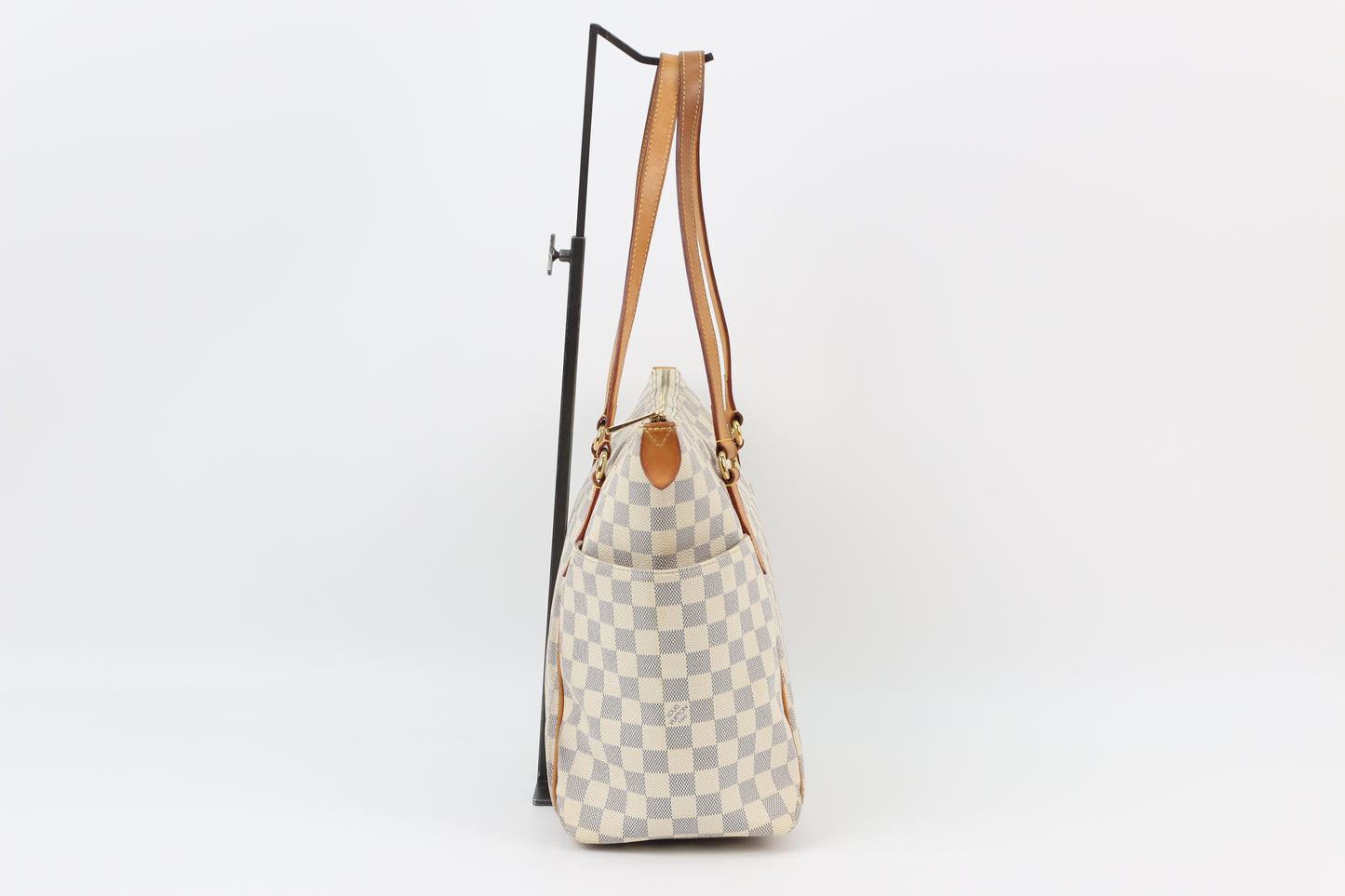 Louis Vuitton Azur Damier Canvas Totally MM Shoulder Bag N51262 (B012551227H)