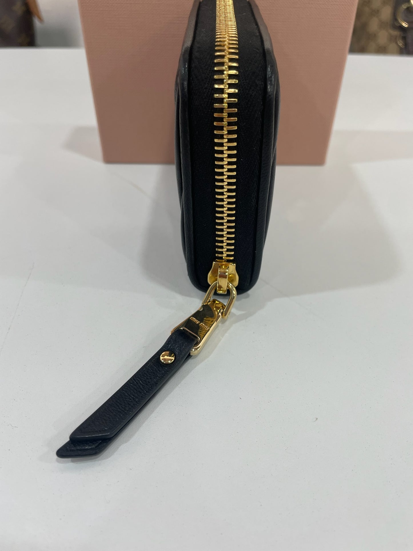 M0707-87 Miu Miu Matelassé Nappa Leather Coin Purse
