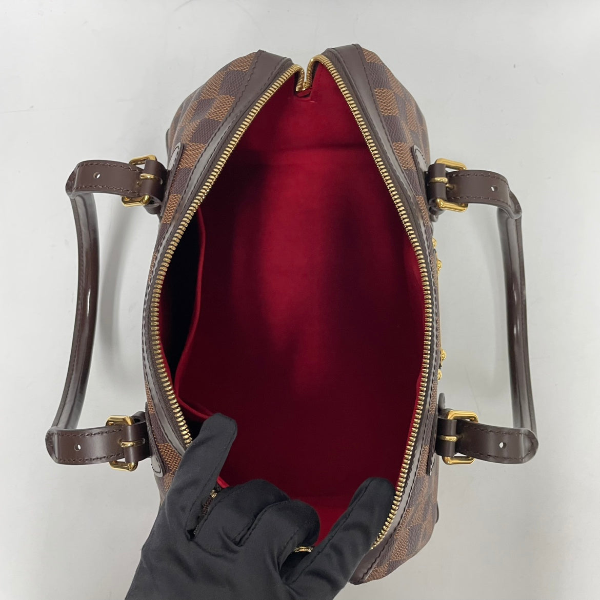Louis Vuitton Brown PVC Damier Ebene Canvas Berkeley ONE Tote Bag N52000