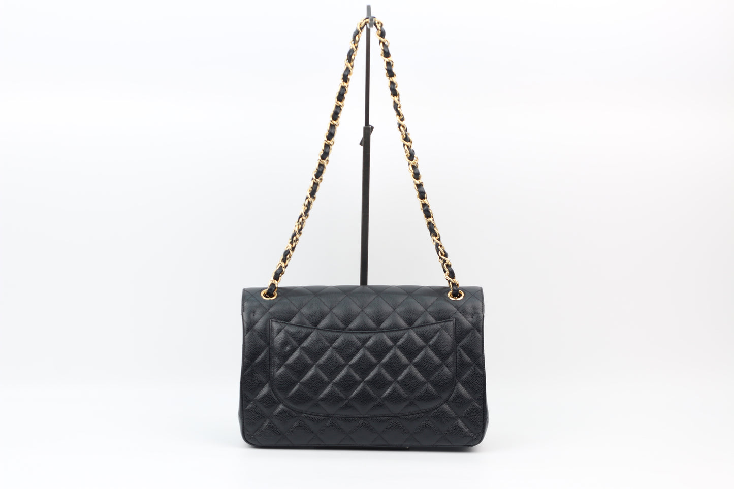 Chanel Black Caviar Classic Gold Hardware Large Shoulder Bag A58600 (V38550406HC)