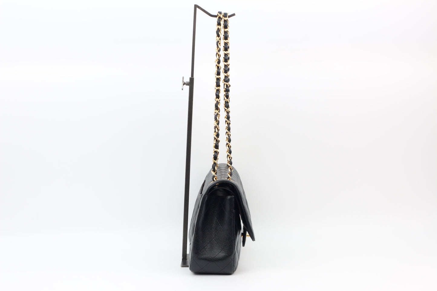 Chanel Black Caviar Classic Gold Hardware Large Shoulder Bag A58600 (V38550406HC)