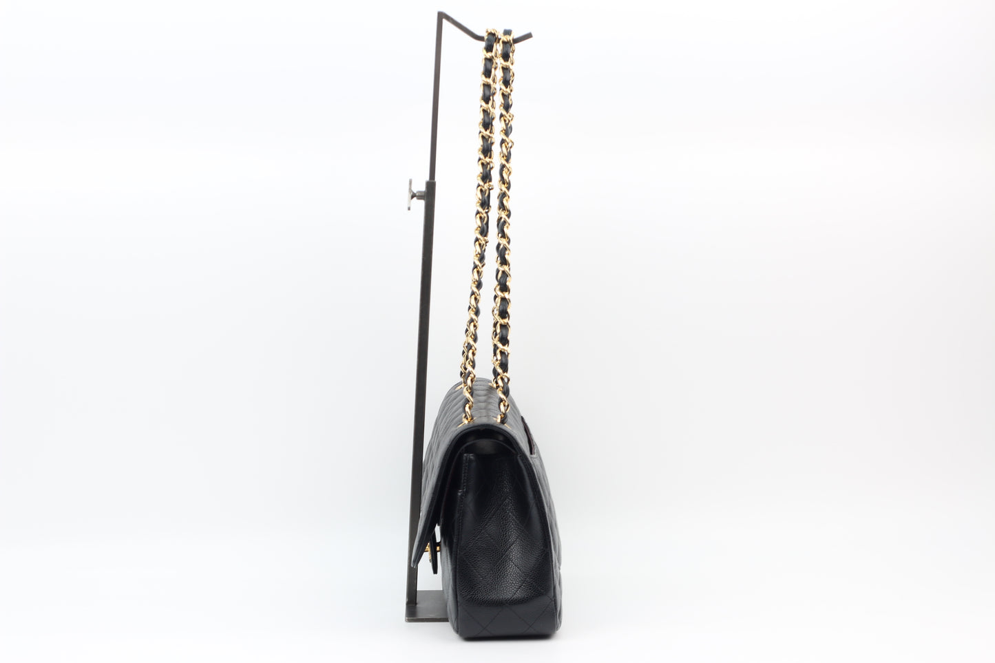 Chanel Black Caviar Classic Gold Hardware Large Shoulder Bag A58600 (V38550406HC)