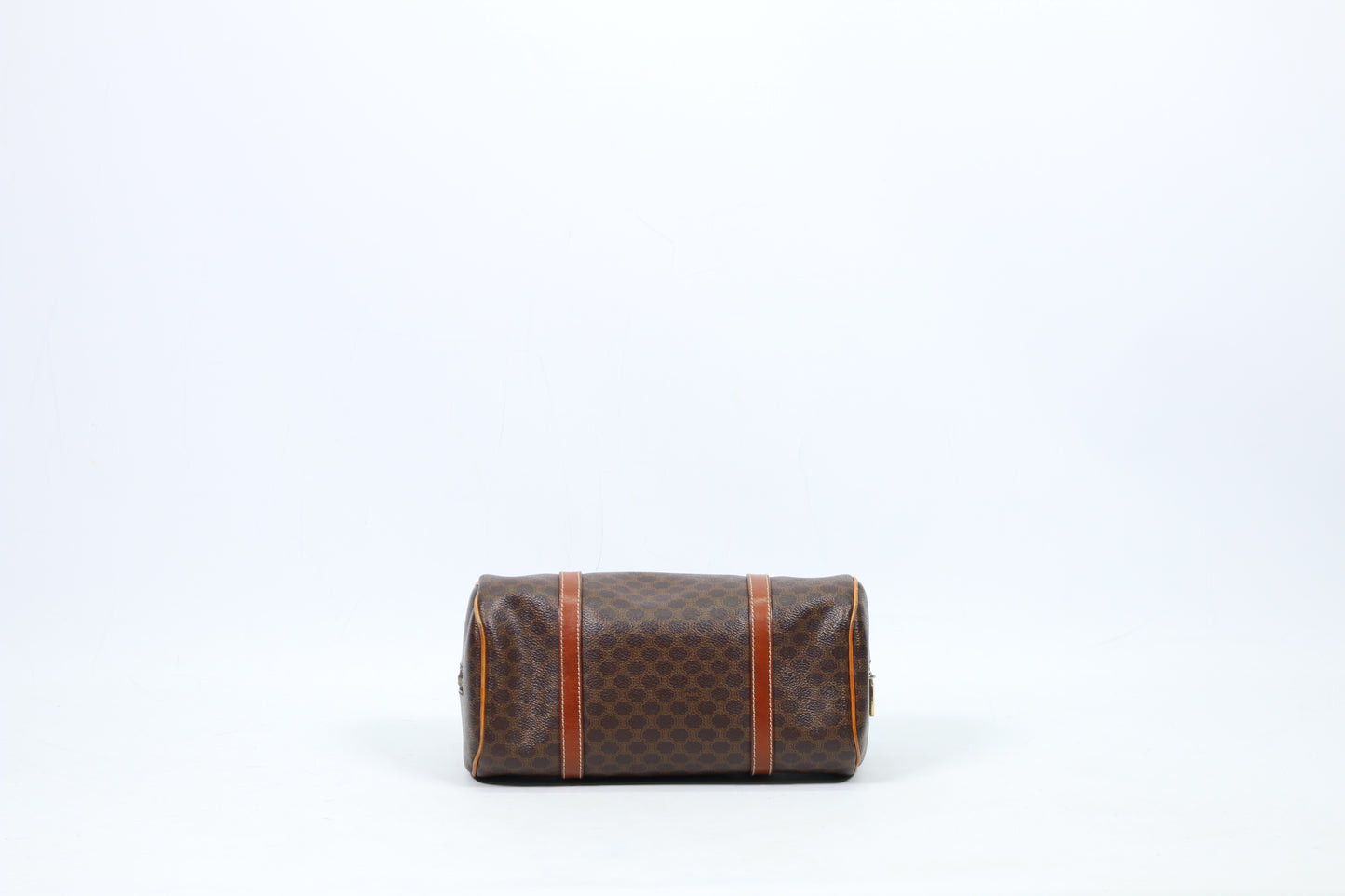 Celine Brown PVC Blazon Macadam Barrel (Cylinder) ONE Tote Bag CE00/23