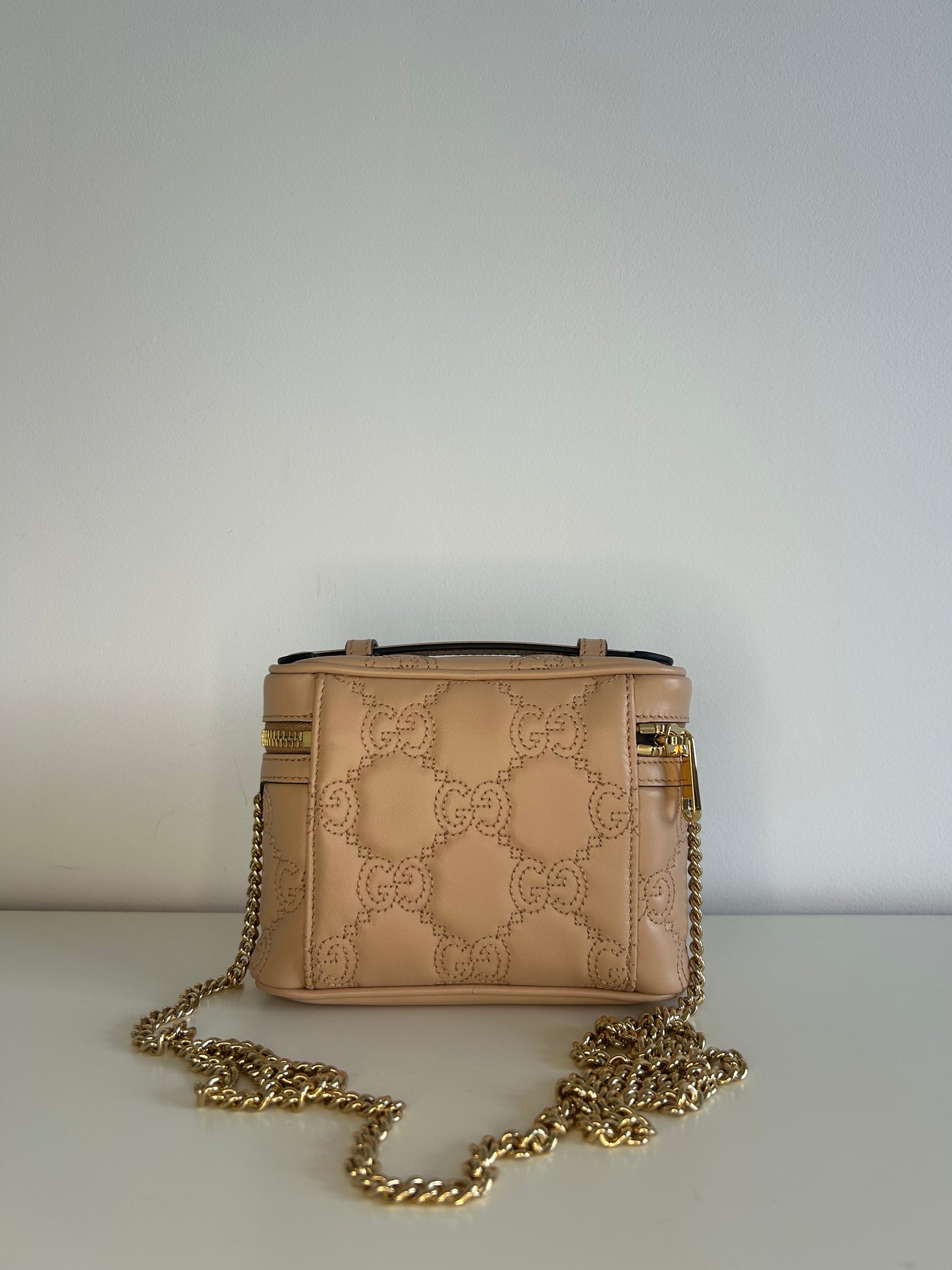 Gucci Matelassé Top Handle Mini Crossbody Bag