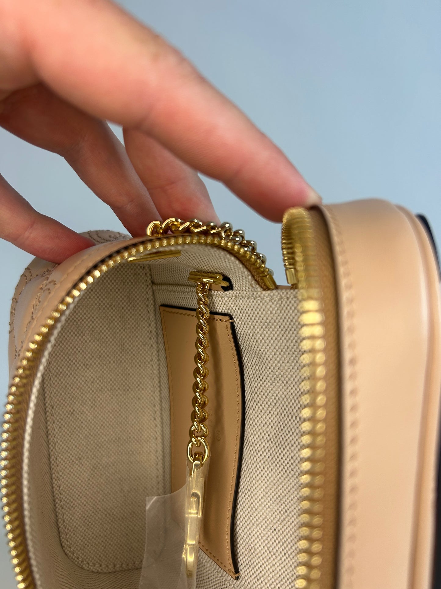 Gucci Matelassé Top Handle Mini Crossbody Bag