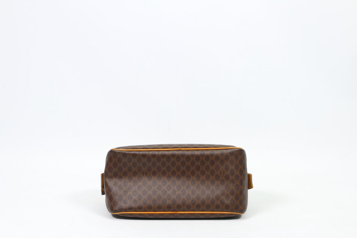 Celine Brown PVC Macadam Blazon Half Moon ONE Tote Bag MC01/1
