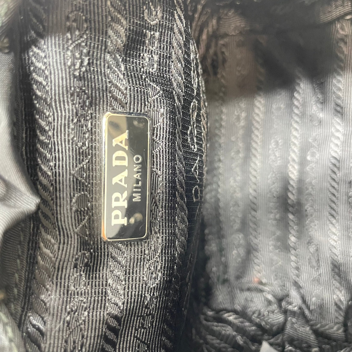 Prada Black Re-Nylon Mini Backpack Crossbody Bag 1BH029 (B016551230H)