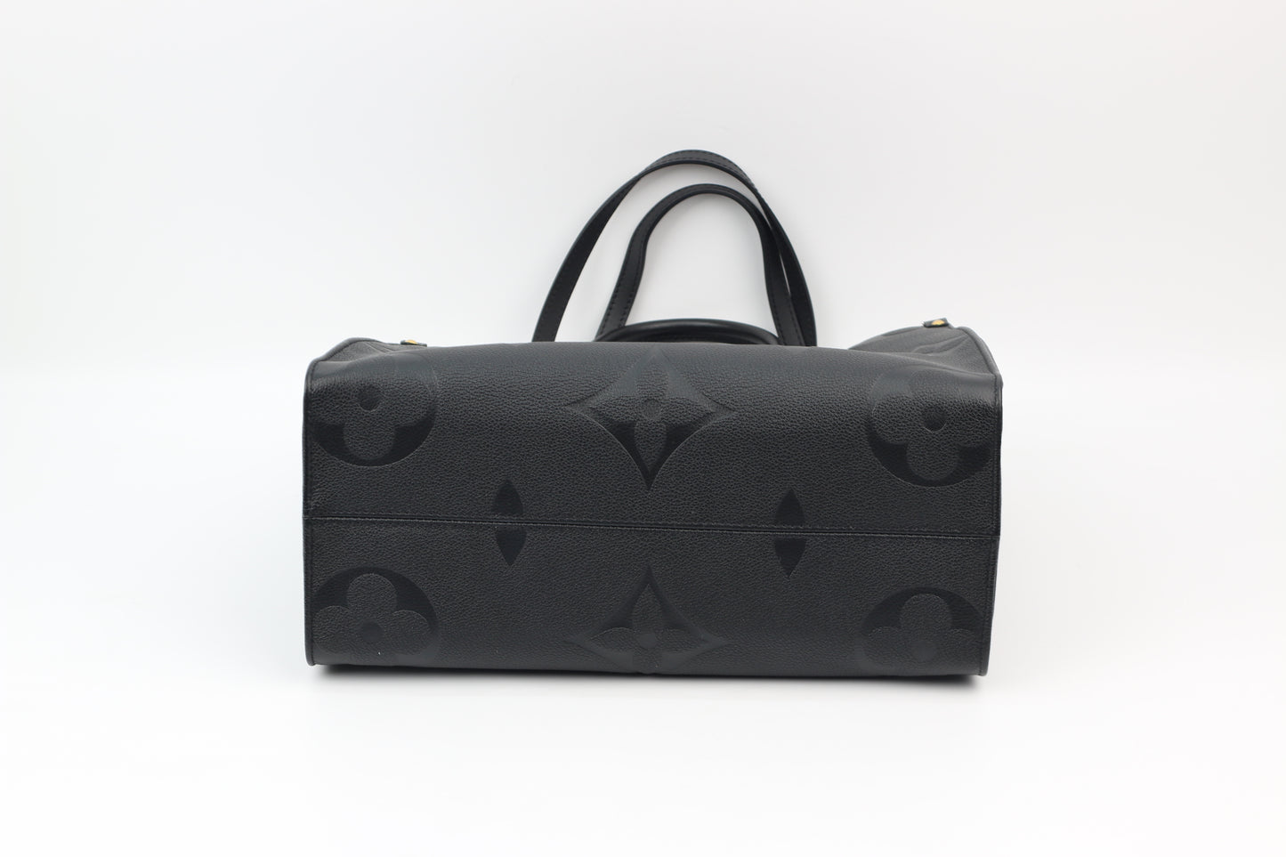 Louis Vuitton Black Leather Monogram Empreinte Onthego MM Shoulder Bag M45595 (V12150405PJ)