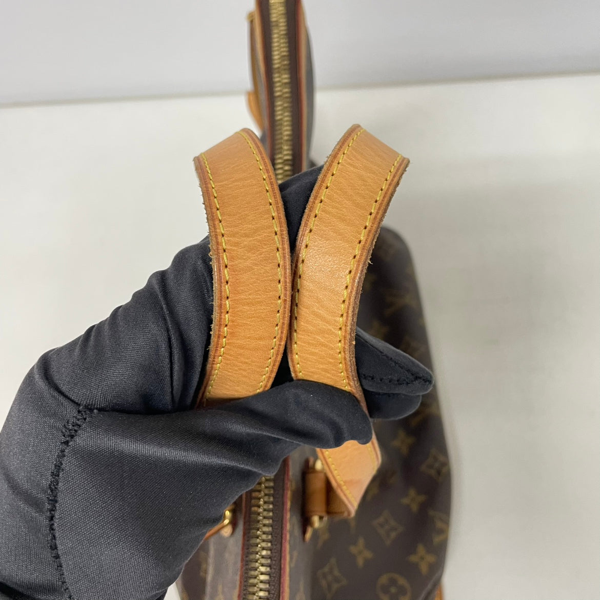 Louis Vuitton Brown PVC Monogram Canvas Palermo PM Shoulder Bag M40145