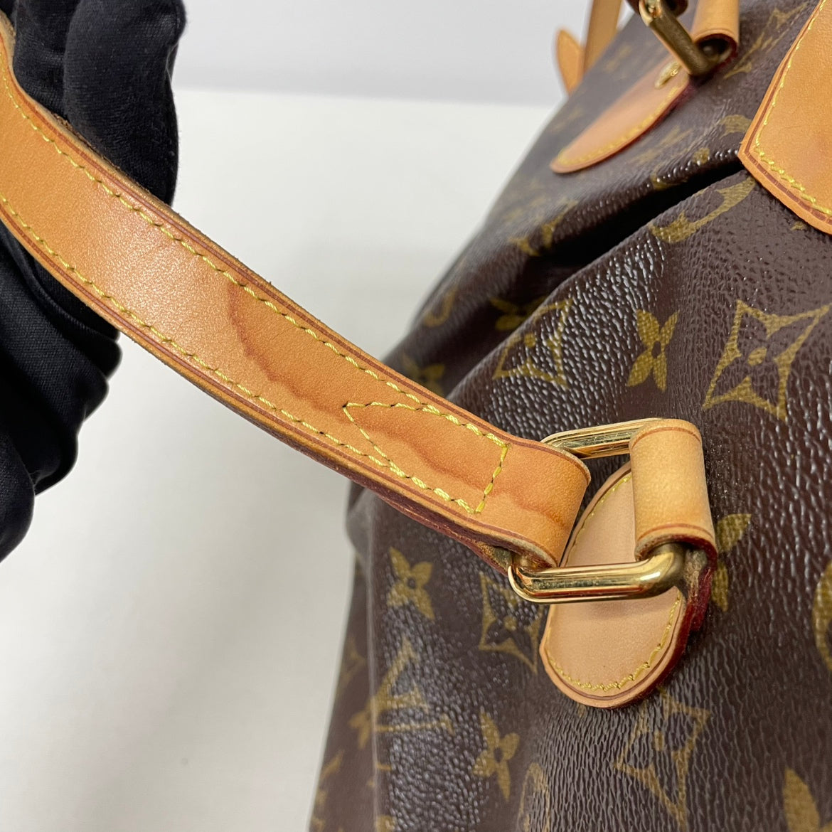 Louis Vuitton Brown PVC Monogram Canvas Palermo PM Shoulder Bag M40145