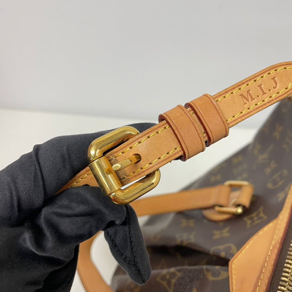 Louis Vuitton Brown PVC Monogram Canvas Palermo PM Shoulder Bag M40145
