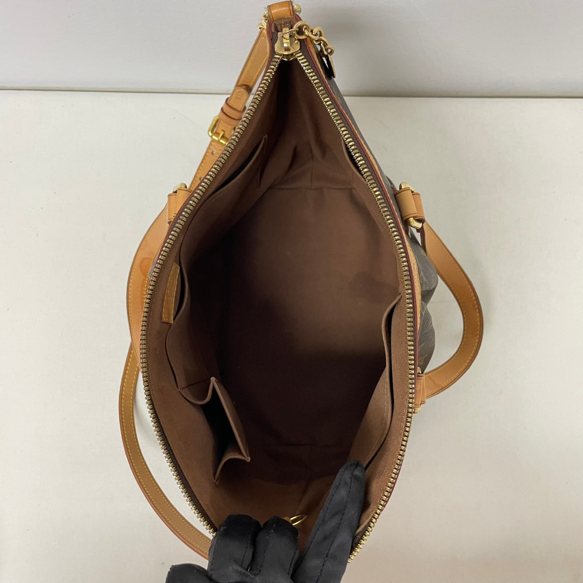 Louis Vuitton Brown PVC Monogram Canvas Palermo PM Shoulder Bag M40145