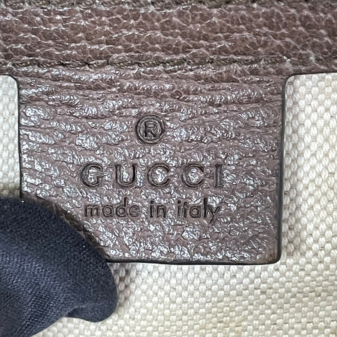Gucci Brown PVC GG Gold-Tone Logo Ophidia Medium Backpack 547967