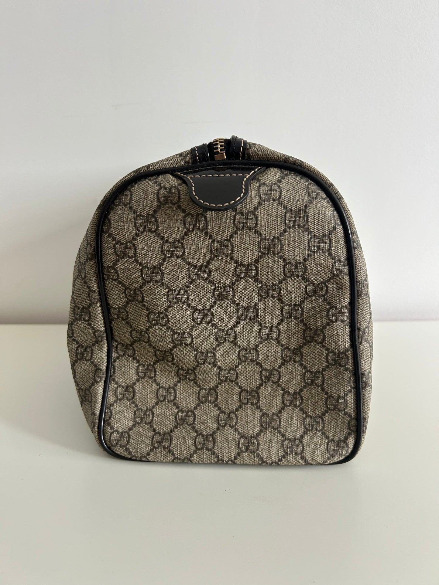 Gucci GG Supreme Boston Tote Bag in Brown Canvas (UK)
