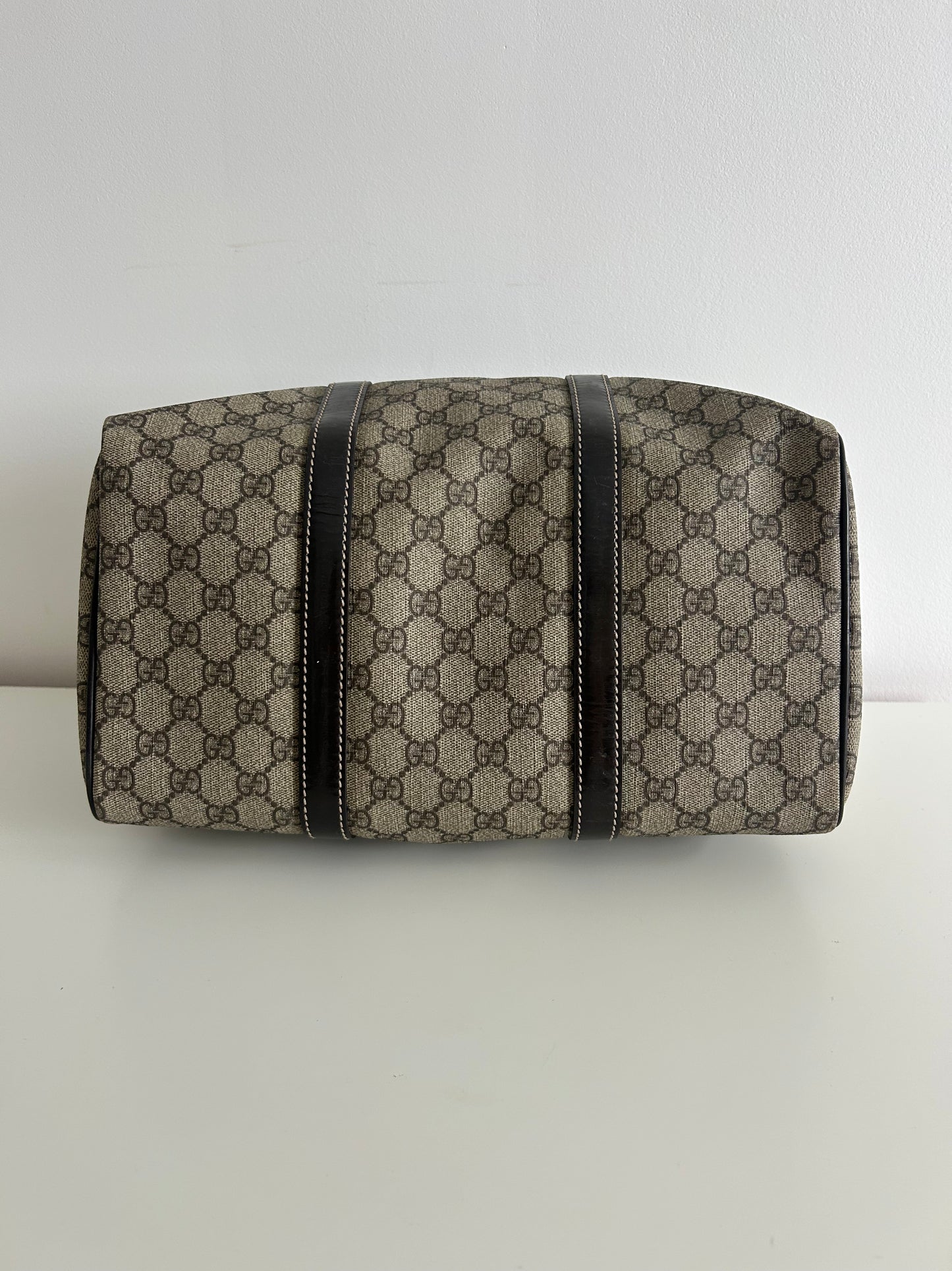 Gucci GG Supreme Boston Tote Bag in Brown Canvas (UK)