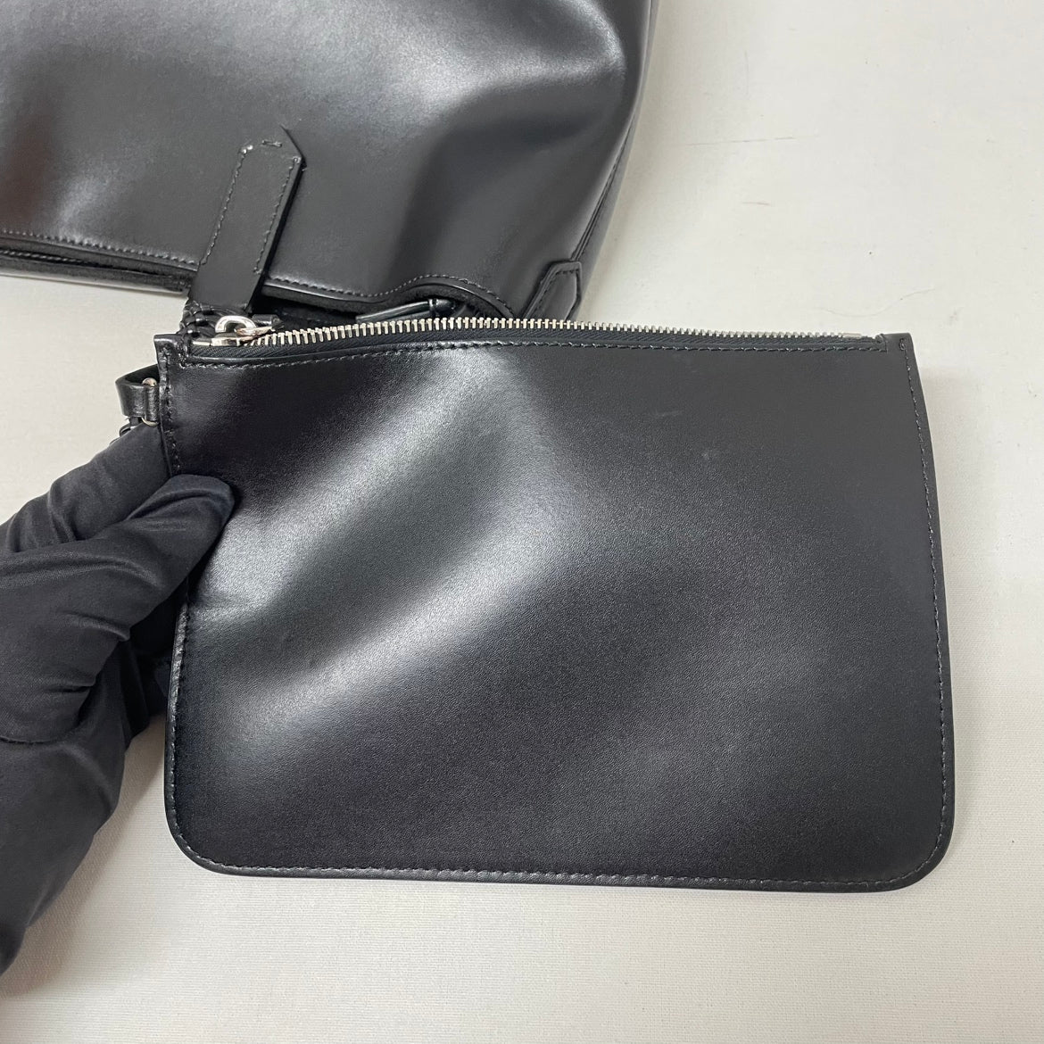 Givenchy Black Leather Antigona Woven Strap Medium Tote Bag 3CC0136